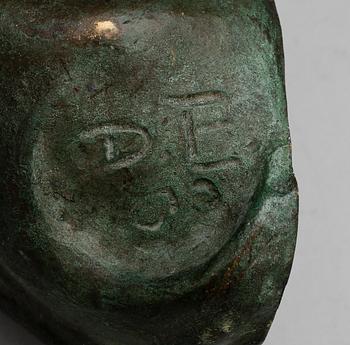 DAVID EDSTRÖM, skulptur, brons, sign D.E.