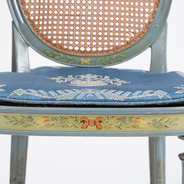 Carl Malmsten, a set of six Swedish Grace chairs, cabinetmaker Albin Johansson, Stockholm, for Villa Kvikkjokk, 1927.