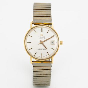 Tissot, Visodate, SeastarSeven, wristwatch, 18K gold, 33.5 mm.
