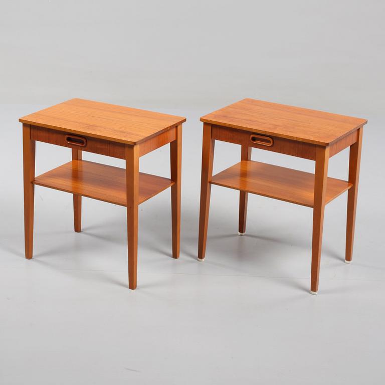 SÄNGBORD, ett par, Sverige, 1950/1960-tal.
