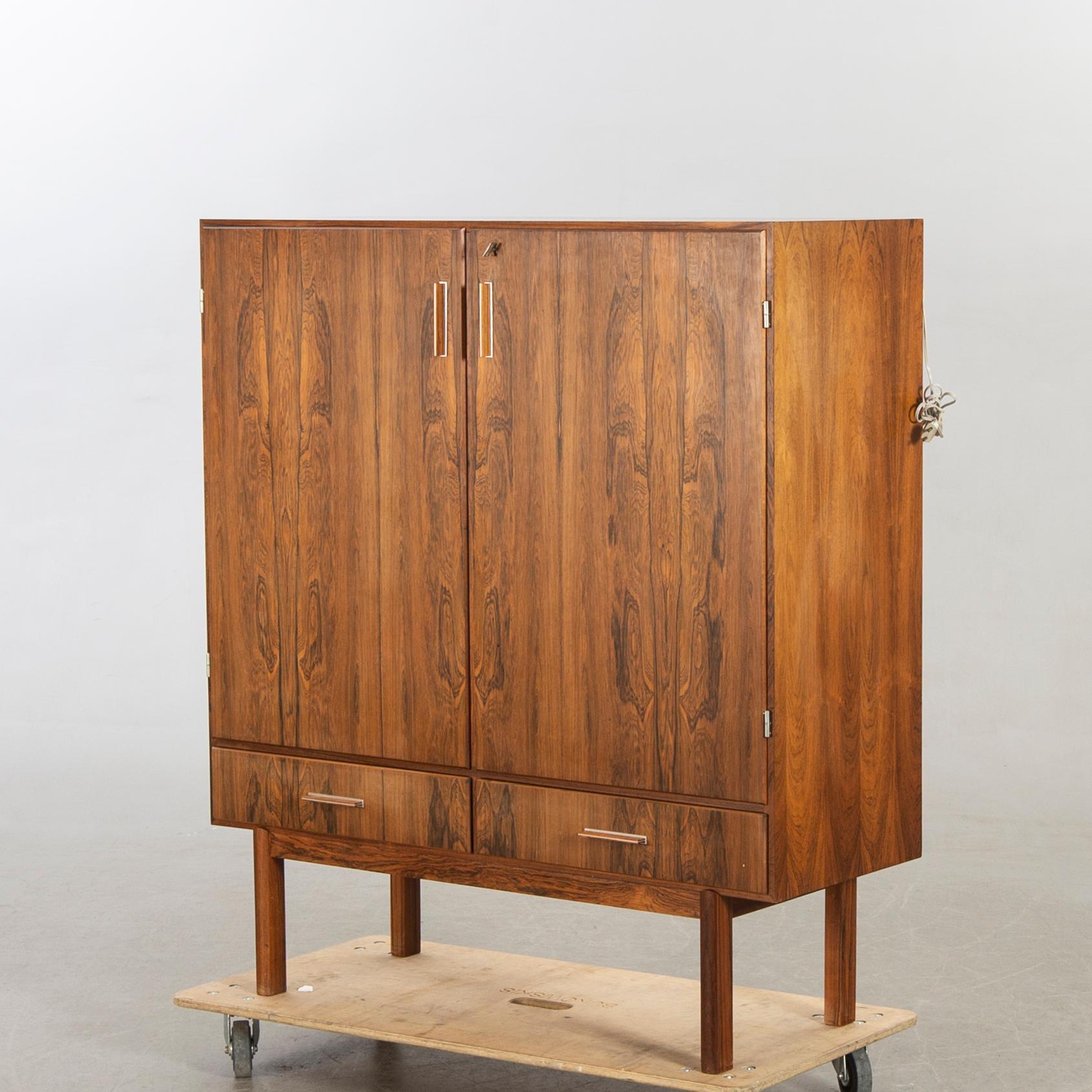 Axel Christensen, barskåp Odder Möbelfabrik, Danmark, 1960-tal.