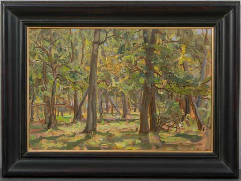 Victor Westerholm, "INTERIOR OF DECIDUOUS FOREST".