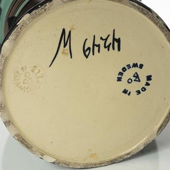 Margareta "Maggie" Wibom, ceramics, 3 pieces, Bo fajans, Gefle, around 1930.