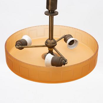 Harald Notini, a model '6584' ceiling lamp, Arvid Böhlmarks Lampfabrik, Sweden, 1930's.