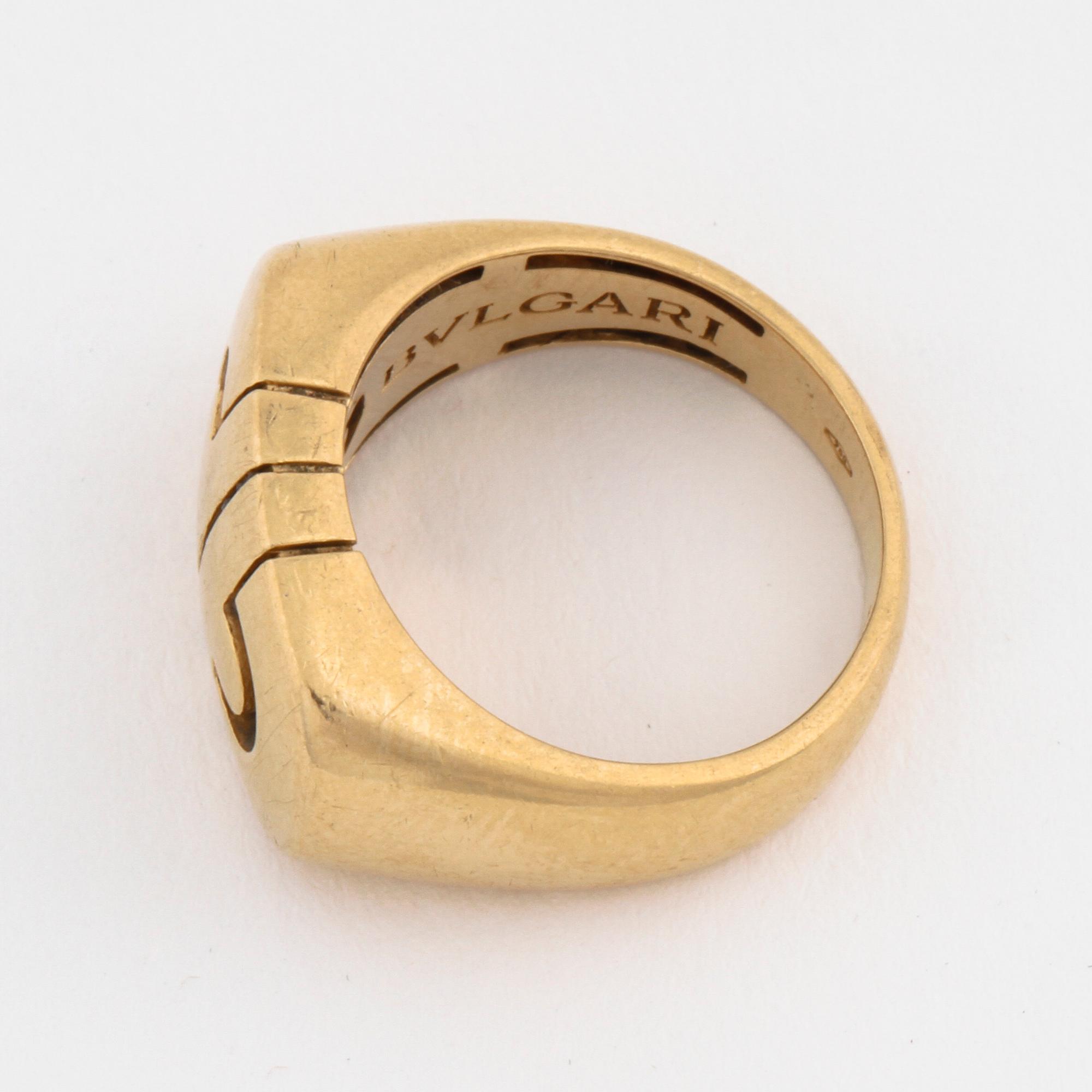 A Bulgari ring.