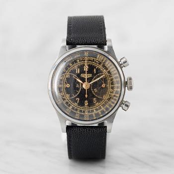 3. HEUER, "Big Eyes", Base 1000 / Telemetre, kronograf, armbandsur, 35 mm,
