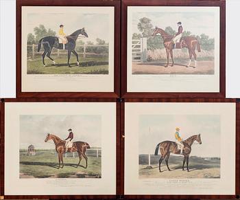 JOHN FREDERICK HERRING SR, after,and C. Hancock, after  3+1 color engravings.