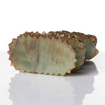 A nephrite sculpture of Guanyin, 20th Century.