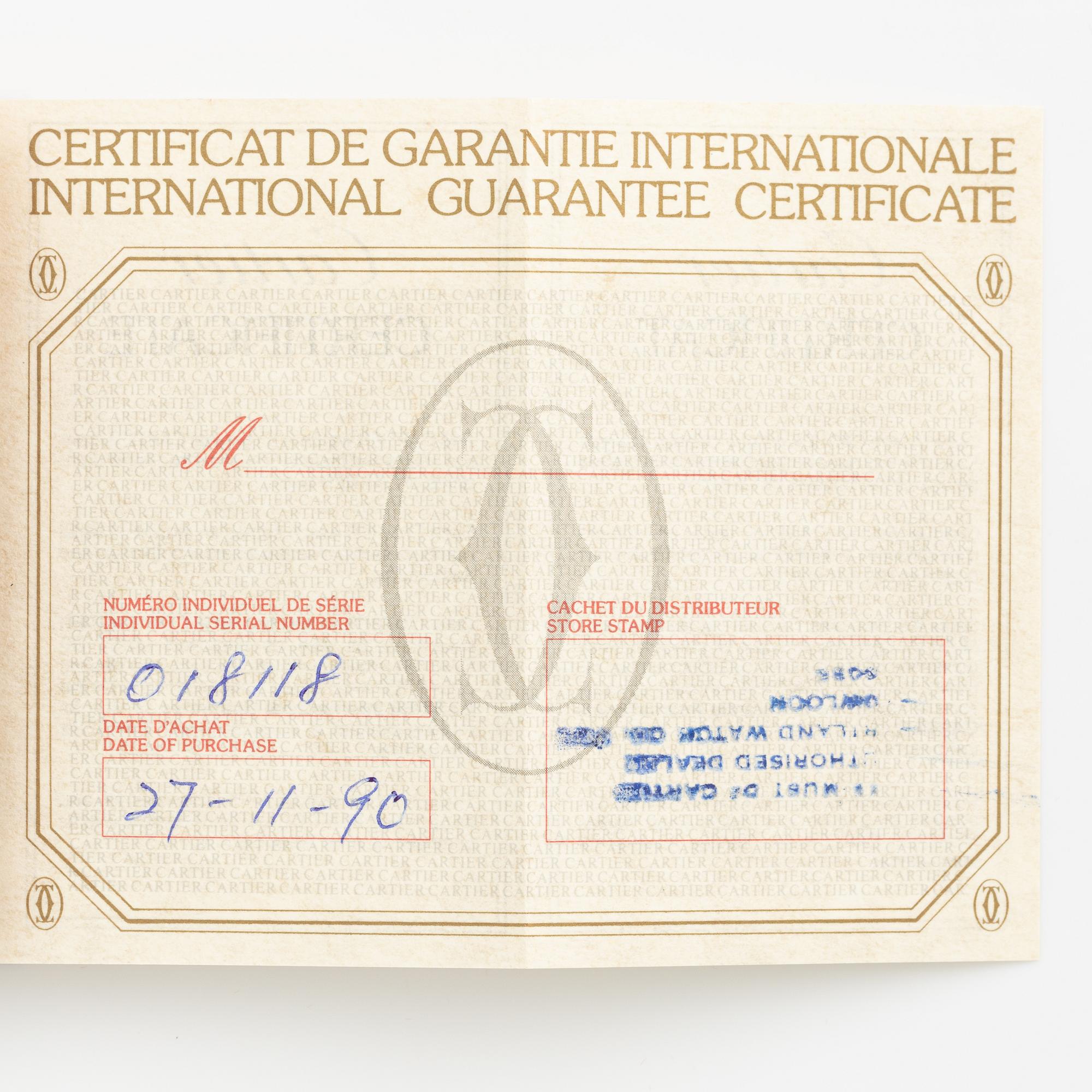 Cartier, Panthère, armbandsur, 21,5 x 21,5 (30) mm.