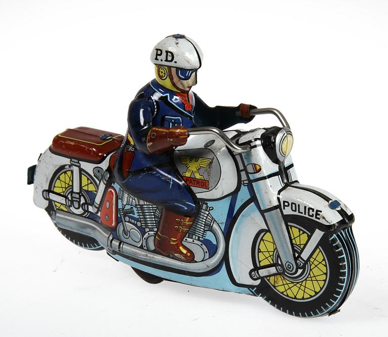 PARTI LEKSAKSFORDON, 5 delar, plåt, Japan, 1900-tal.