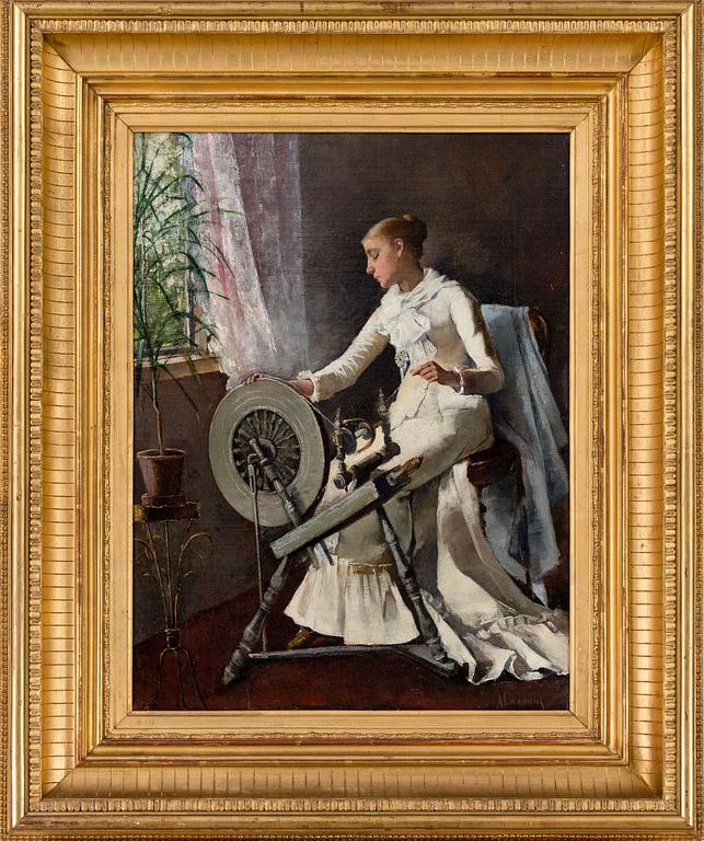 AMELIE LUNDAHL, "GIRL BY THE SPINNING WHEEL".