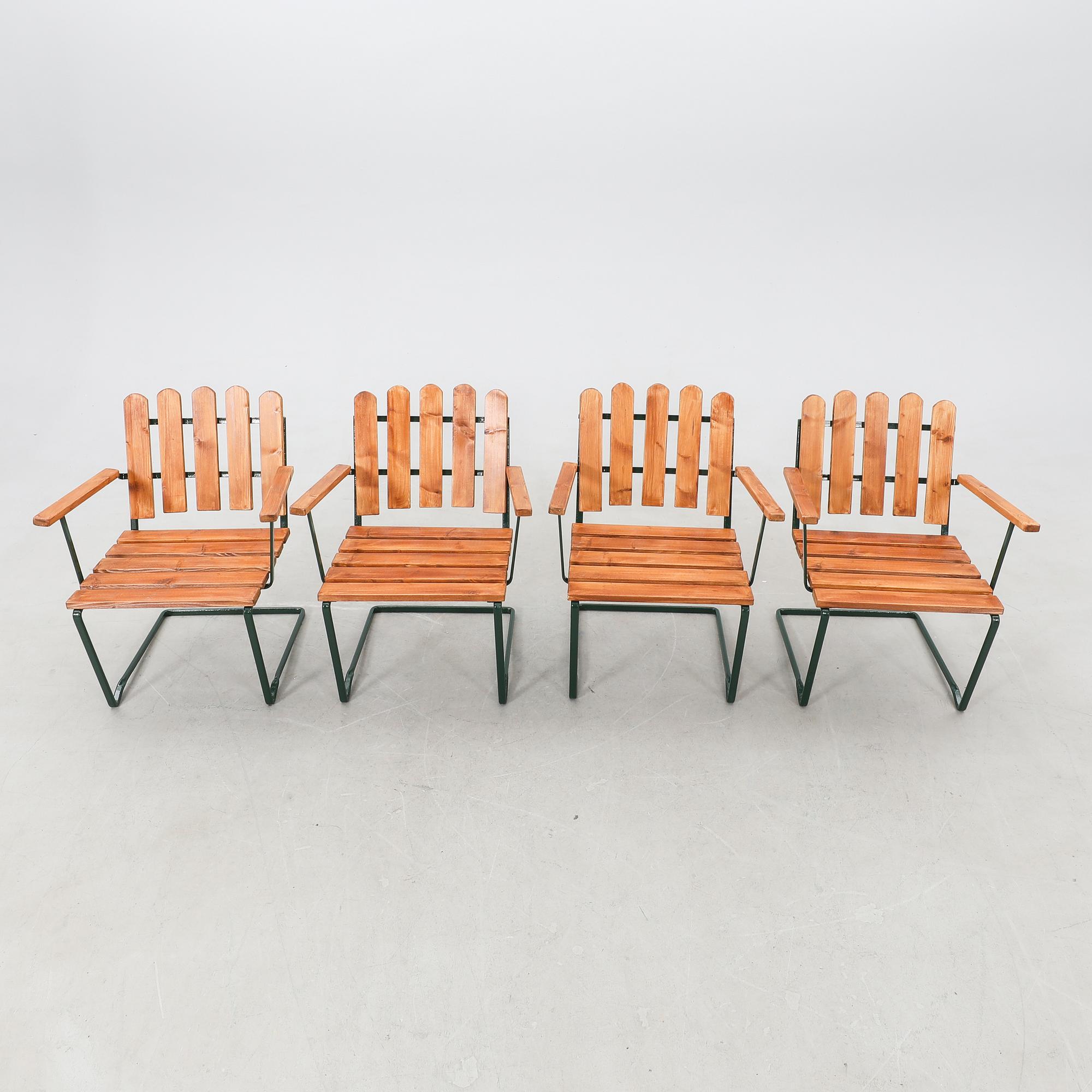 Arthur Lindquist Karmstolar 4 st "A2" Grythyttan 1900-talets senare del.