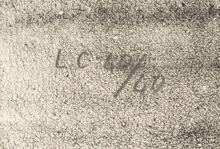 Lena Cronqvist, litografi, signerad och numrerad LC 40/40.