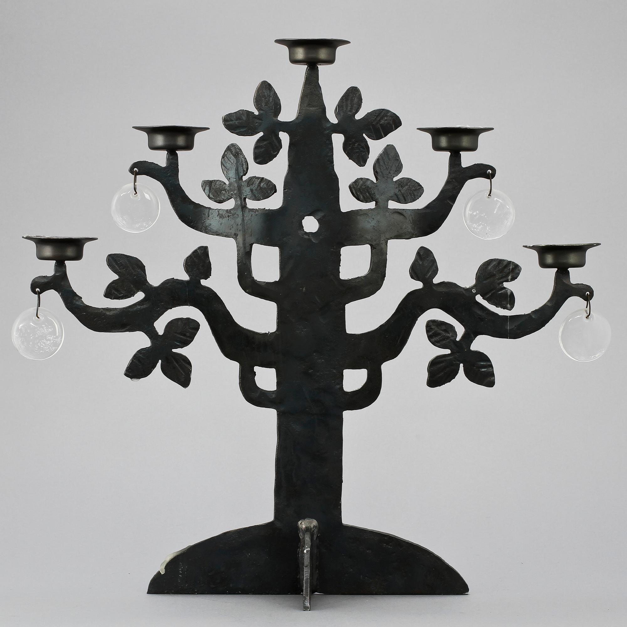 KANDELABER, smide, Erik Höglund, 1900-talets andra hälft.