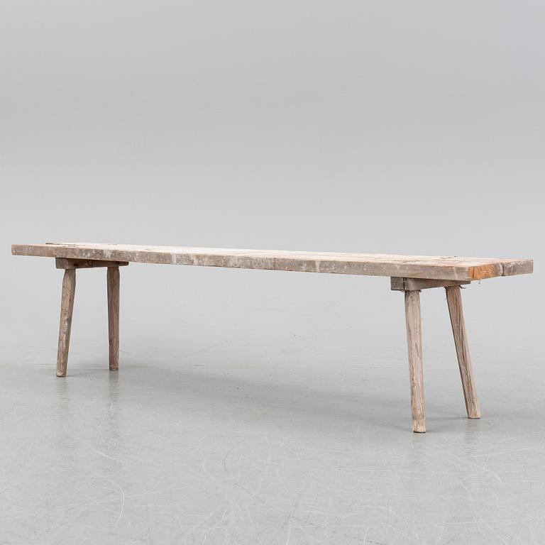 A 19th Century garden bench.