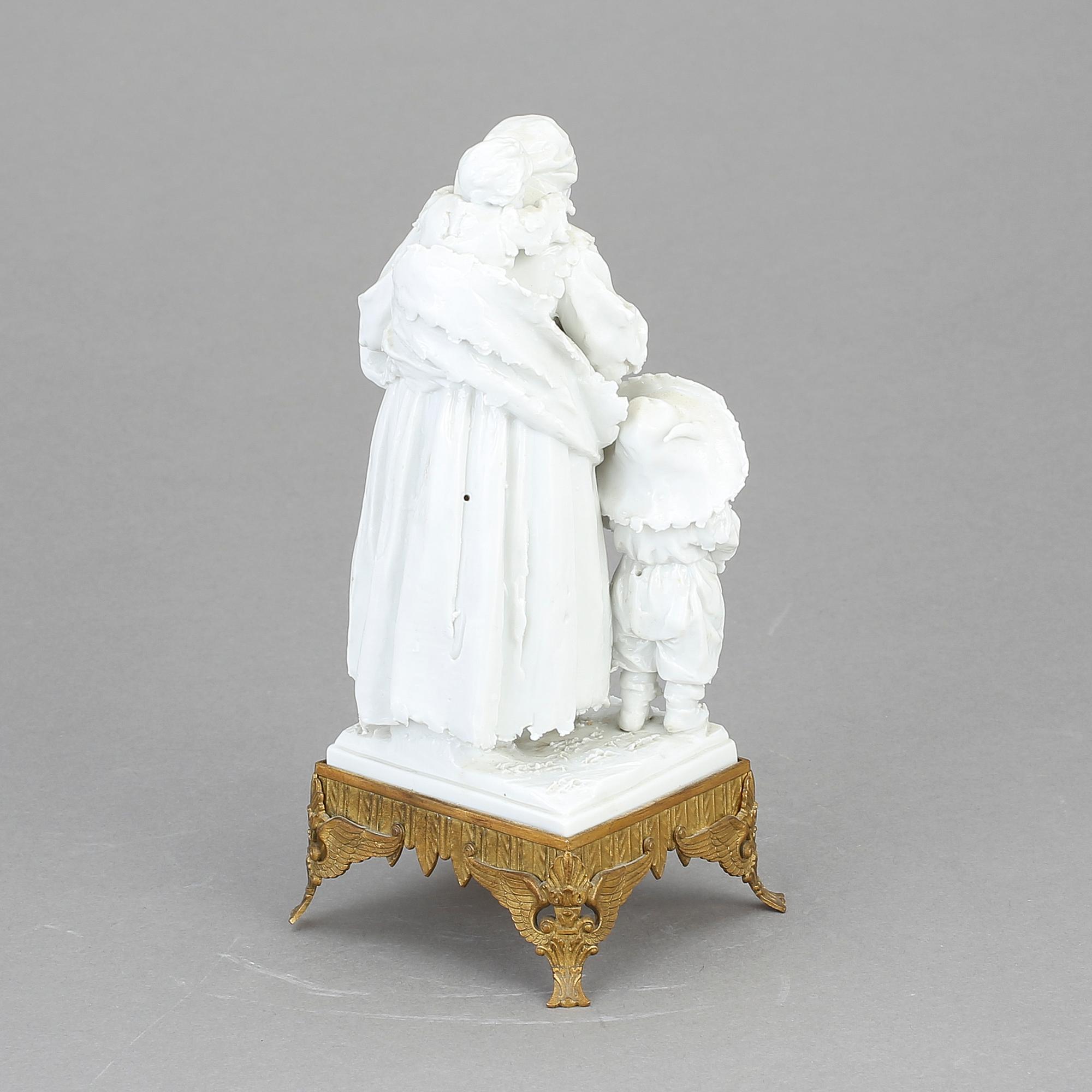 FIGURIN, porslin, Sèvres-liknande märke, 1800-tal.