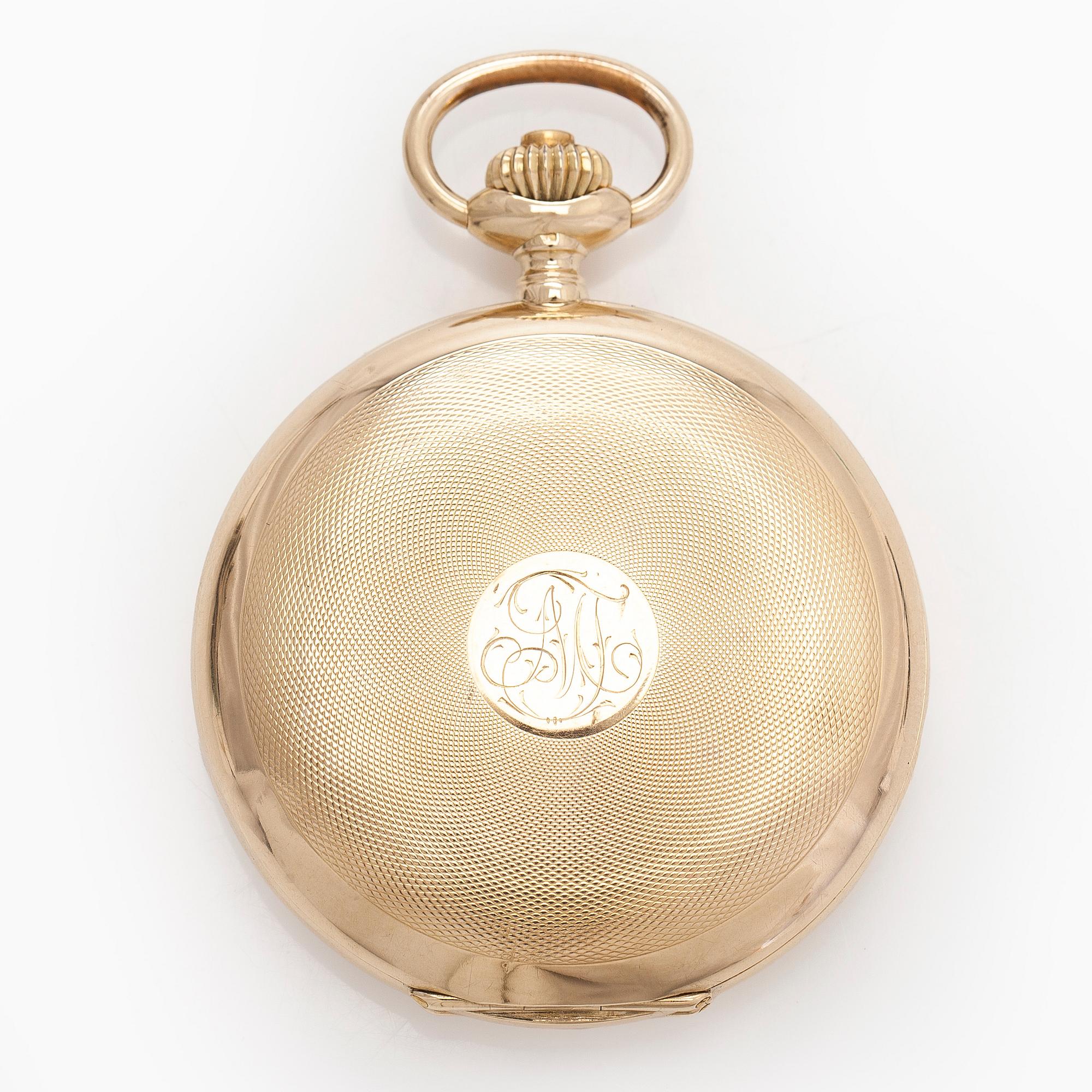 Eterna, pocket watch, hunter, 52 mm.