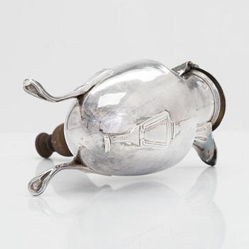 A French silver chocolate pot, Paris 1798-1809. Maker's mark LJMR.