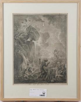 MARTIN, ELIAS. Etsningar, 2 st.