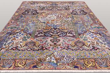 Matto, Figural Kashmar, ca 360 x 260 cm.