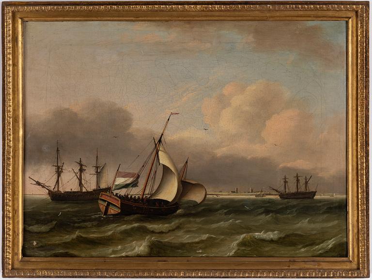 THOMAS LUNY, oil on canvas laid down on panel, bears signature T. Luny and dated 1779.