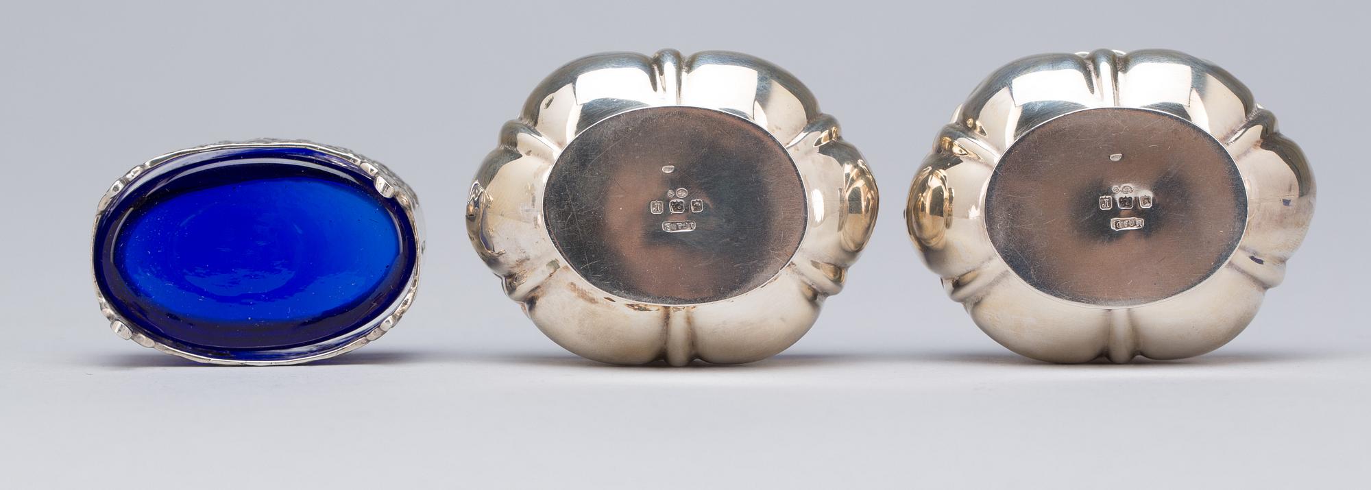 SALTKAR, 2+1 st. Silver. 1900-talets första hälft.
