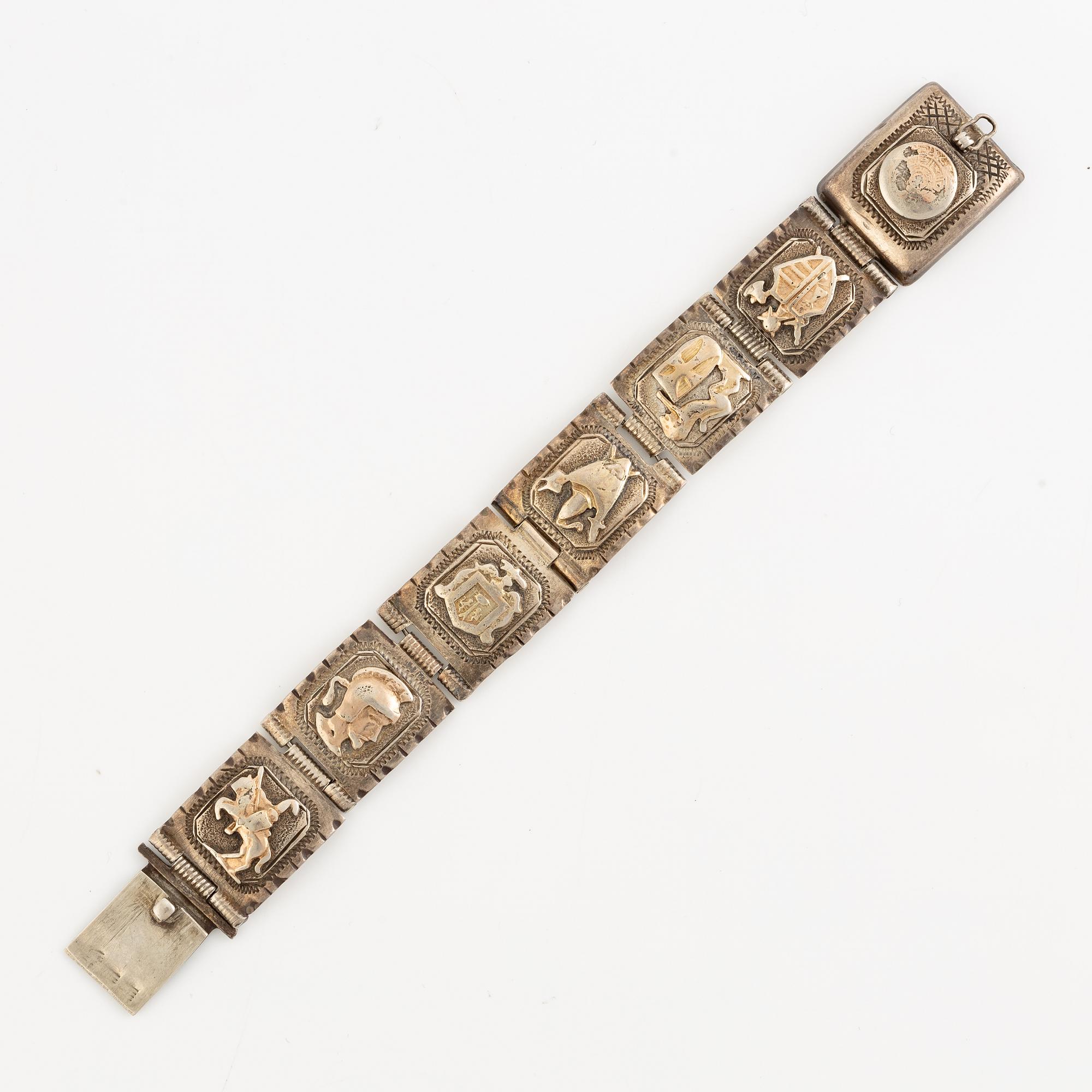 Bracelet, silver, Mexico.