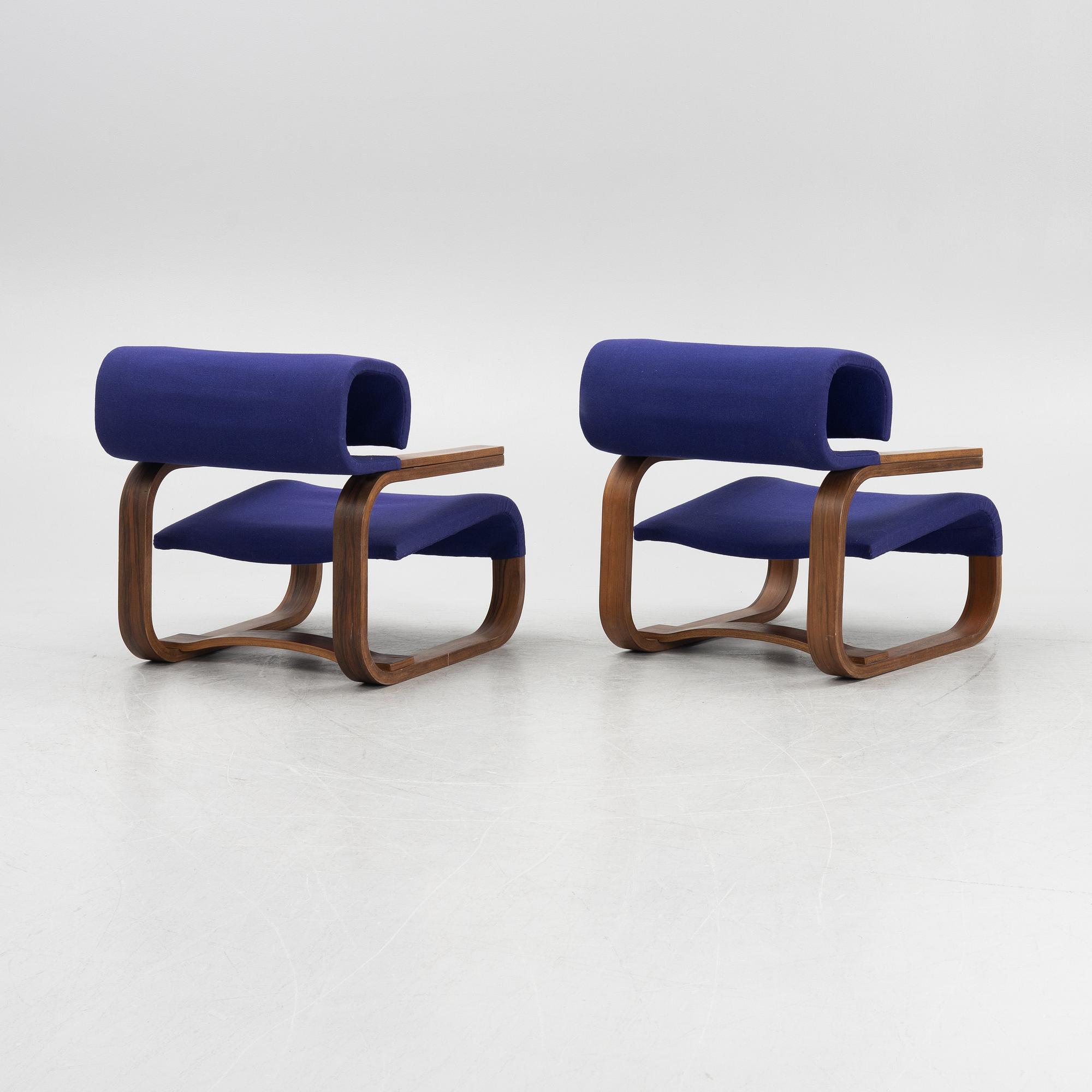 Jan Bocan, fåtöljer, ett par, Thonet, proveniens Tjeckoslovakiska ambassaden i Stockholm 1972.