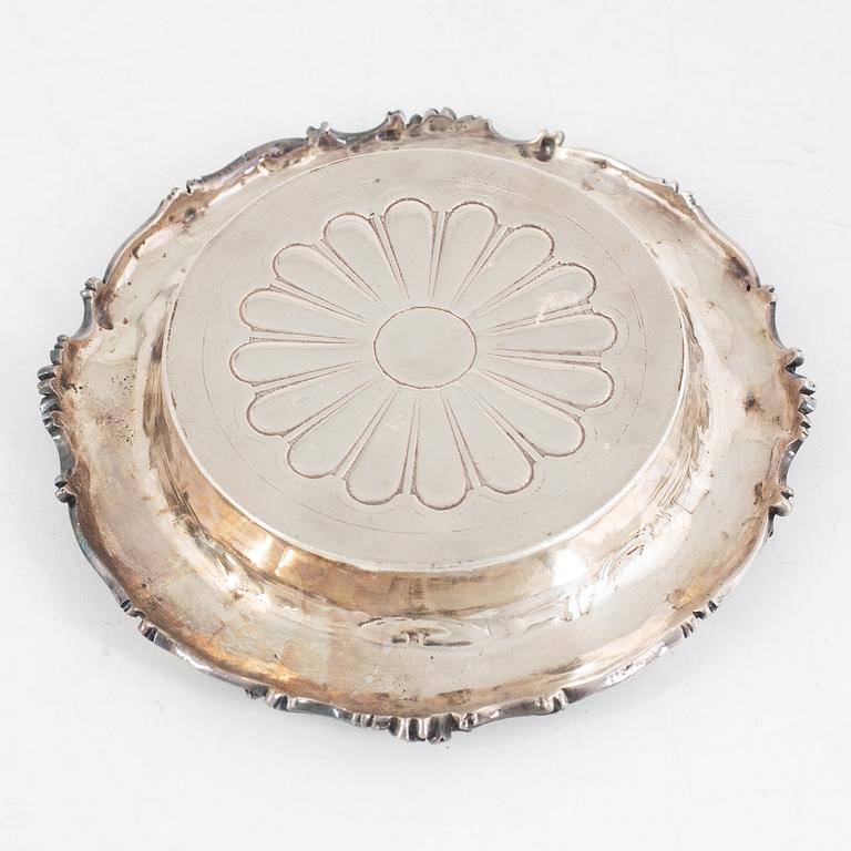 A Pair of French Silver-Plated Coasters, mark of Christofle 1844 to 1862.