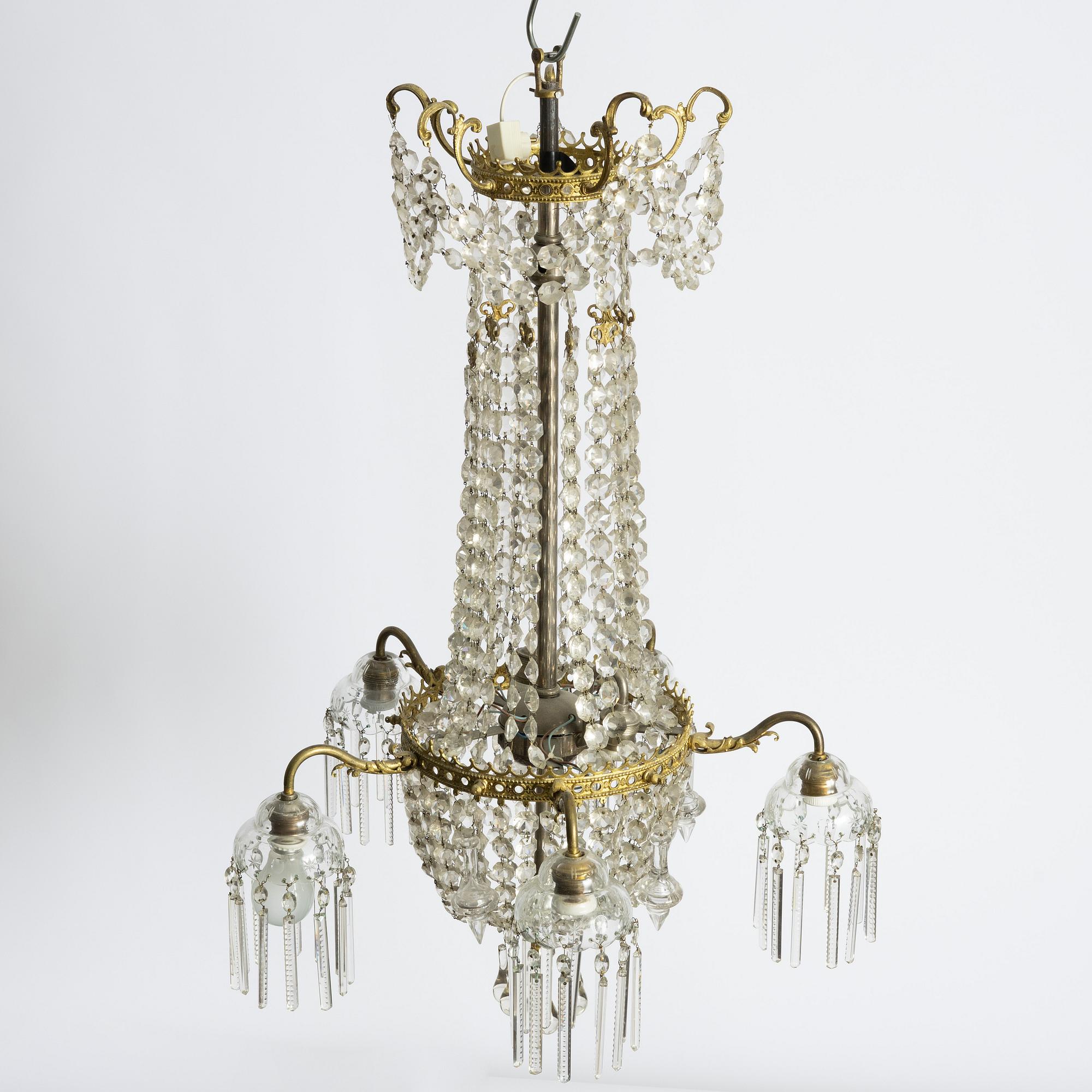 Chandelier, late 19th century.