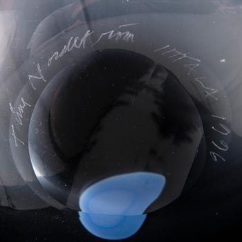 TIINA NORDSTRÖM, a 'Wind hat' art glass signed Tiina Nordström Iittala 1996.