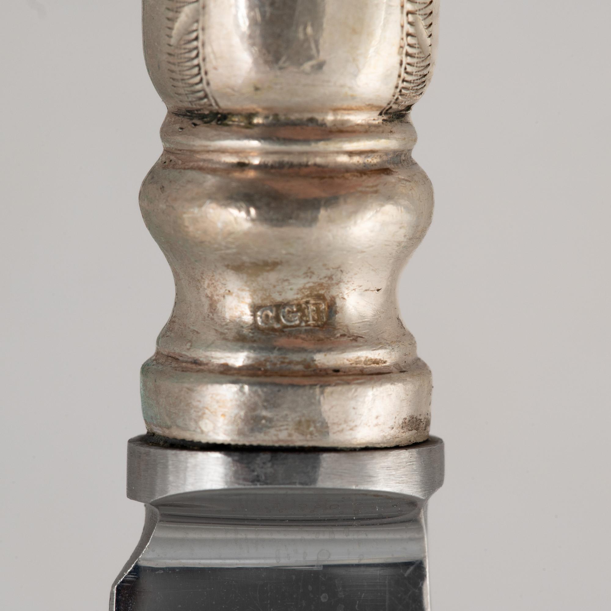 A Swedish Silver Cutlery, model "Svea", CG Hallberg, Stockholm, mostly 1933 (100 pieces).