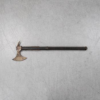 A Swedish boarding axe, 18th Century.