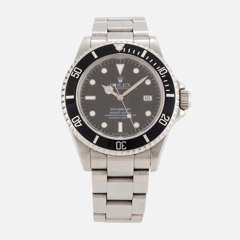 ROLEX, Oyster Perpetual Date, Sea-Dweller (4000ft=1220m, SWISS-T<25), Chronometer, wristwatch, 40 mm,