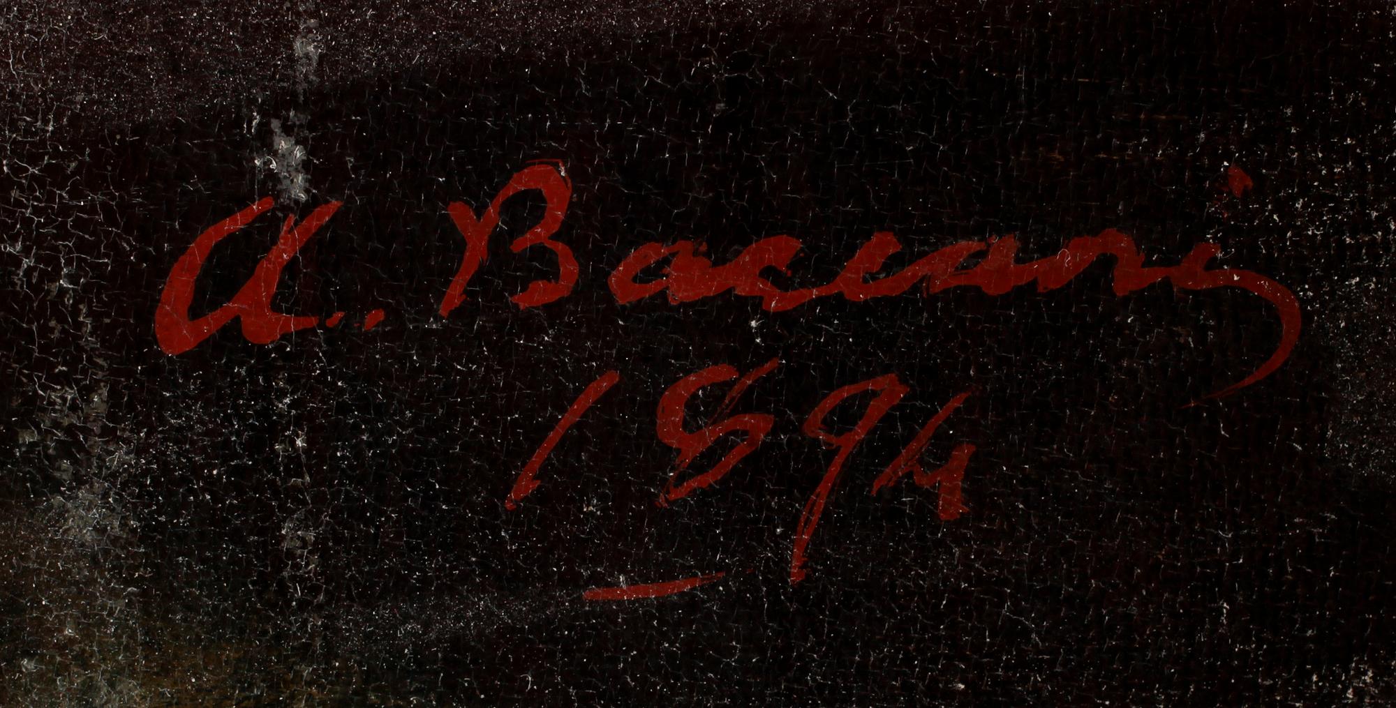 ATTILIO BACCANI, tillskriven, olja på duk, bär sign o dat 1894.