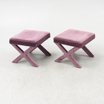 A pair of 'X-Bench' seating, Jonathan Adler, USA, 21st century.