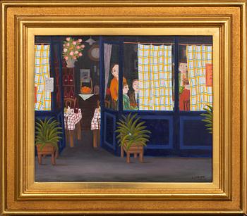 Lennart Jirlow, Outside the bistro.