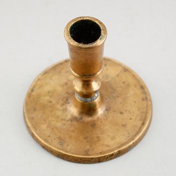 LJUSSTAKE, mässing, barock, 1700-tal.