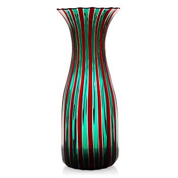 GIO PONTI, a 1950's 'a canne' vase for Venini Murano.