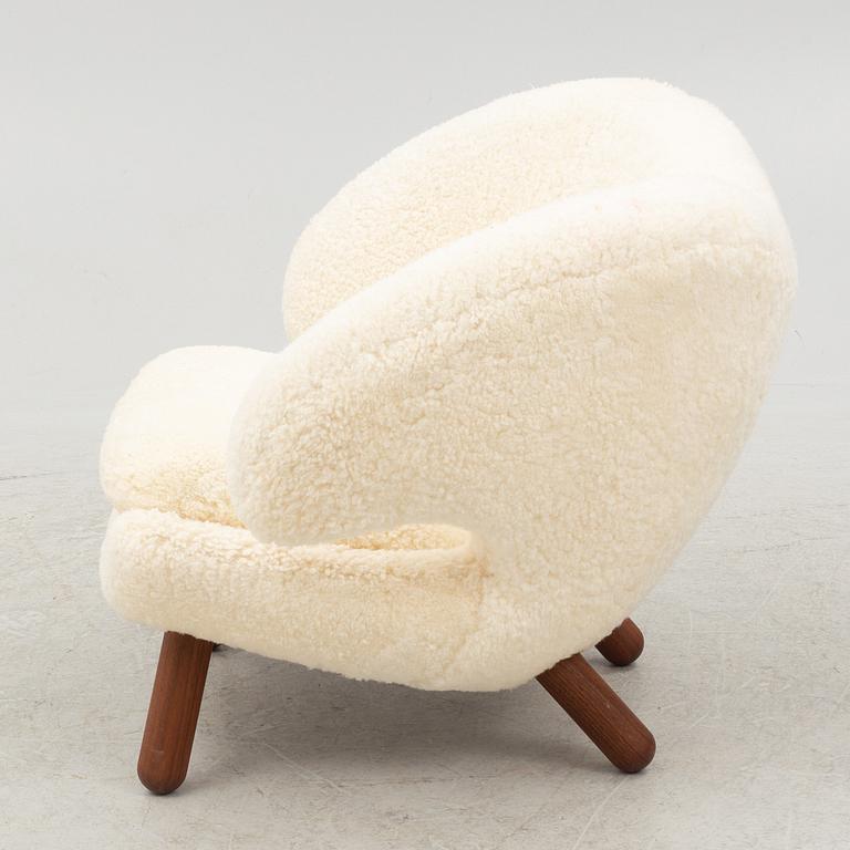 Finn Juhl, a' Pelican Chair' armchair, House of Finn Juhl, Denmark.