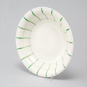 An earthenware tableware set of 62 pcs, 'Spaljé', designed by Wilhelm Kåge for Gustavsberg, around mid 20th century.