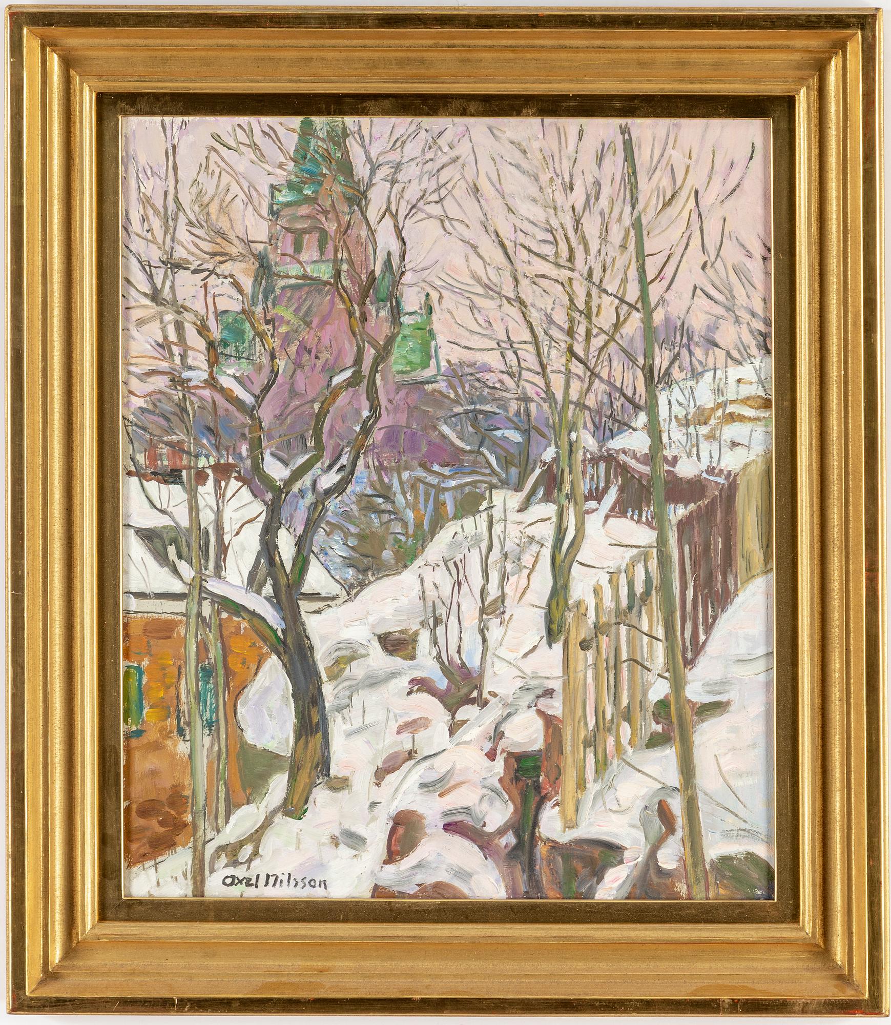 AXEL NILSSON, oil on panel, signed.