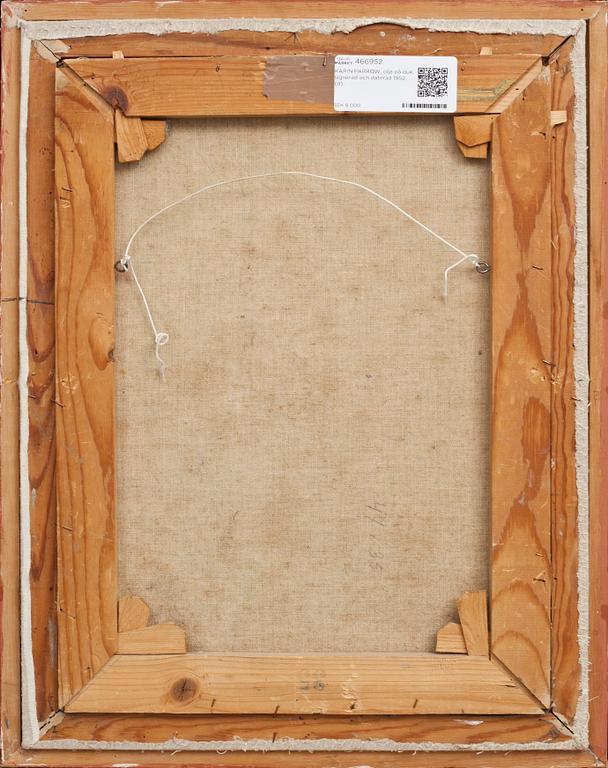 KARIN PARROW, olja på duk, signerad och daterad 1952.