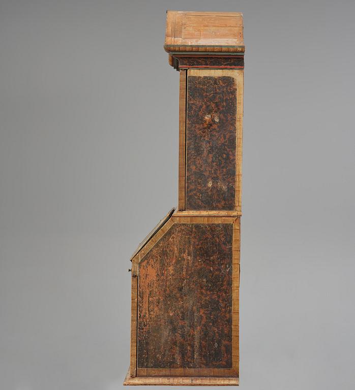 A polychrome-painted folk art cabinet from Värmland, Sweden, dated 1818.