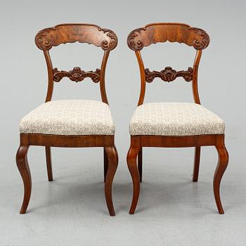 Five mid 19th century chairs.