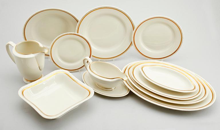 MATSERVIS, 58 delar, porslin, Hackefors, 1900-talets mitt.