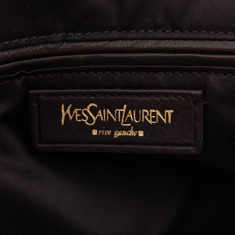 Yves Saint Laurent, a olive green leather 'Muse' bag.