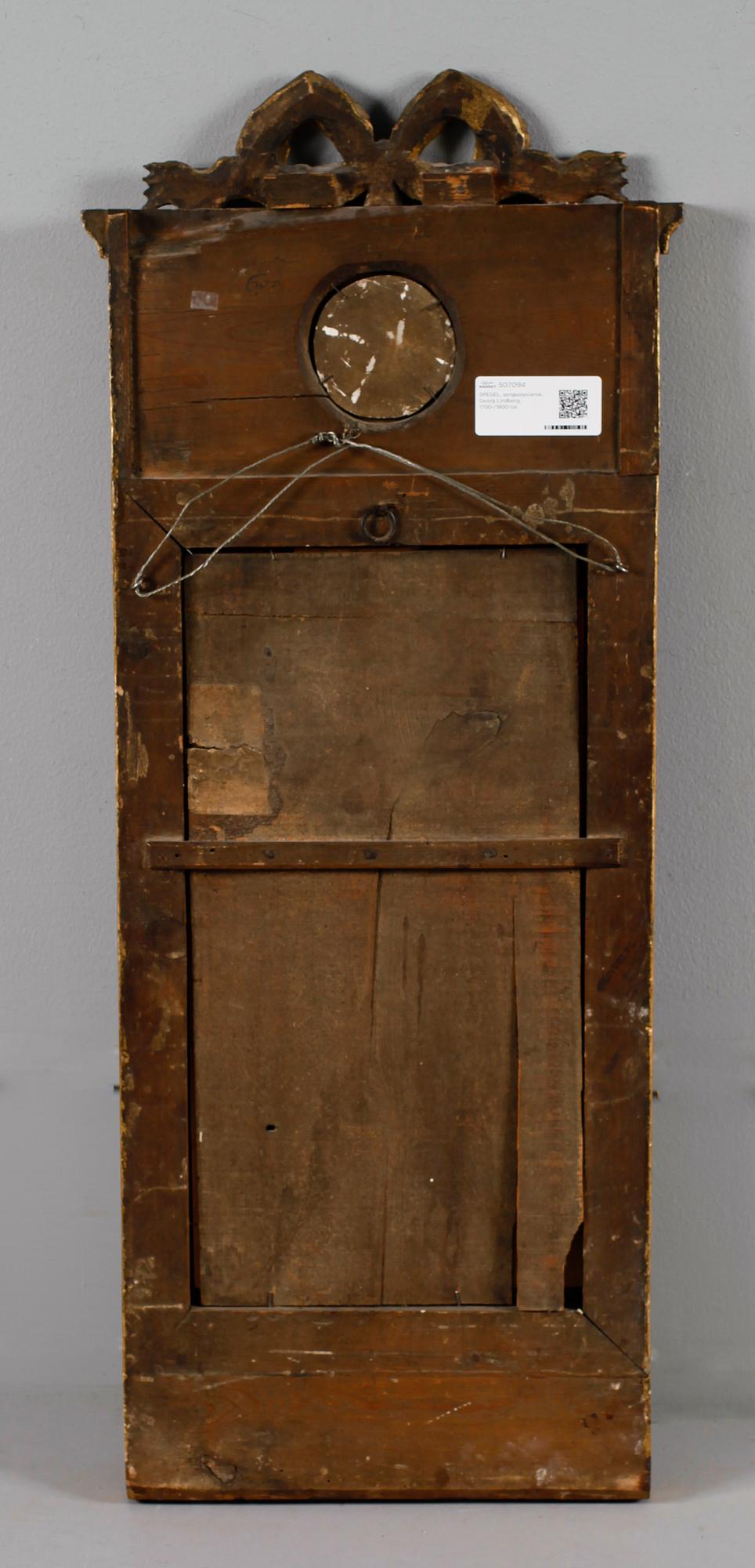 SPEGEL, sengustaviansk, Georg Lindberg, 1700-/1800-tal.