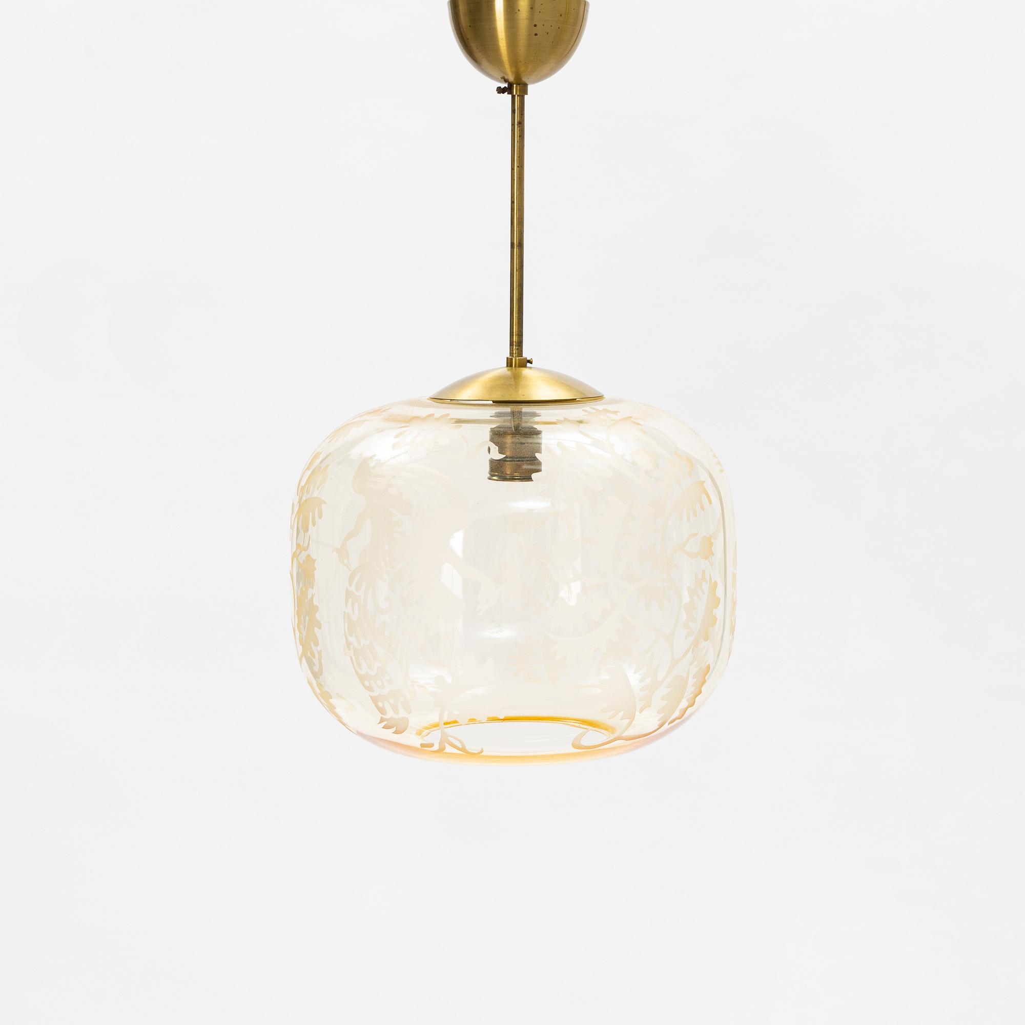 Taklampa, Swedish Modern, 1940-tal.