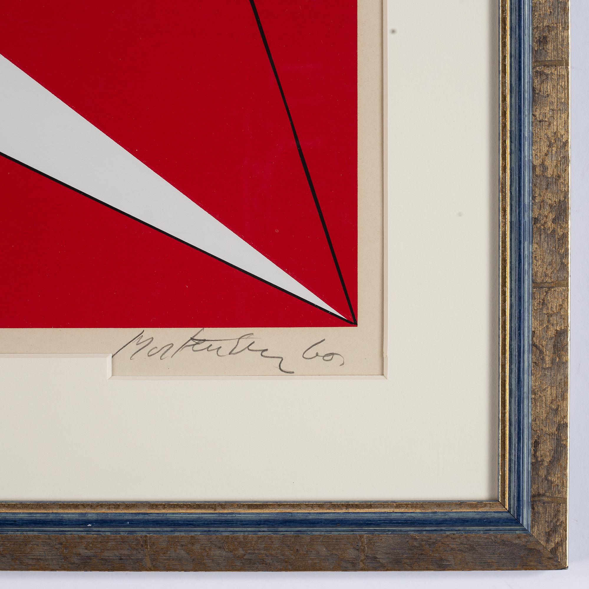 Richard Mortensen, seriegrafi, signerad 62/100.